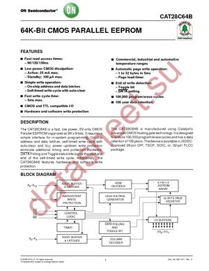 CAT28C64BXA-12 datasheet  